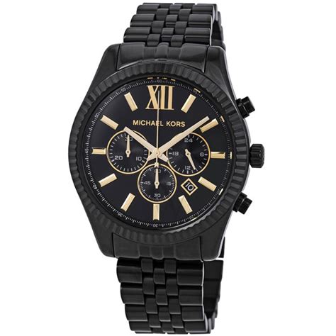 michael kors 8603|Michael Kors Lexington Chronograph Black Dial Men's Watch .